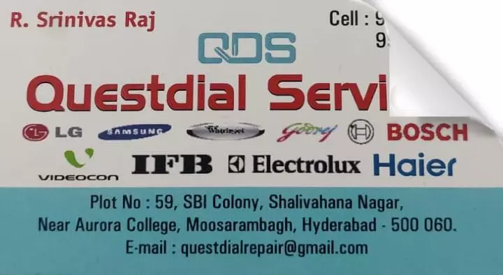Front Load Washing Machine Repair Service in Hyderabad  : Questdial Services in Moosarambagh