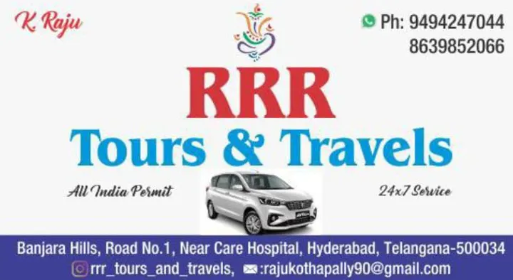 Car Rental Services in Hyderabad  : RRR Tours and Travels in Banjara Hills