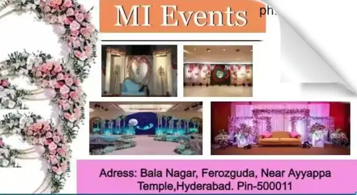 Flower Decorators in Hyderabad  : MI Events in Ferozguda