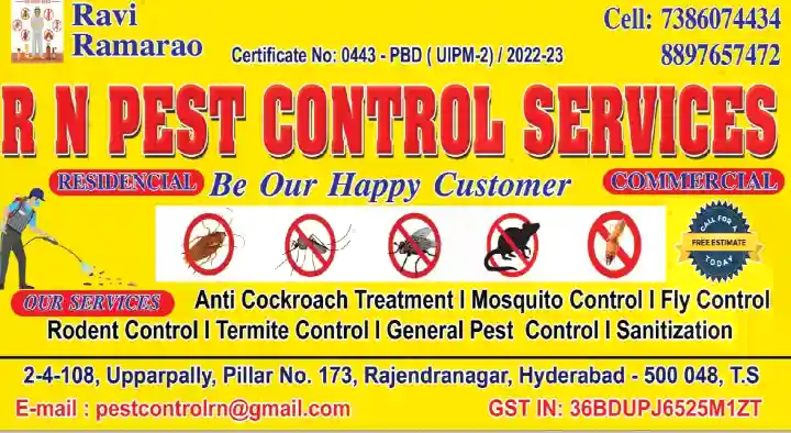Residential Pest Control Service in Hyderabad  : RN Pest Control Services in Rajendra Nagar