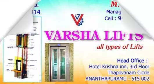Elevators And Lifts in Anantapur  : Varsha Lifts in Tapovanam Circle