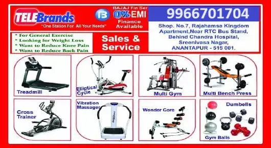 Body Exercise Spinning Bike Dealers in Anantapur  : Fitness World in Ramachandra Nagar