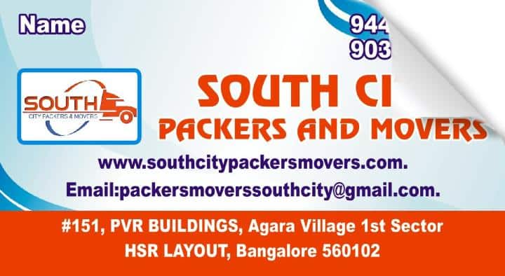 South City Packers and Movers in Hsr Layout, Bengaluru