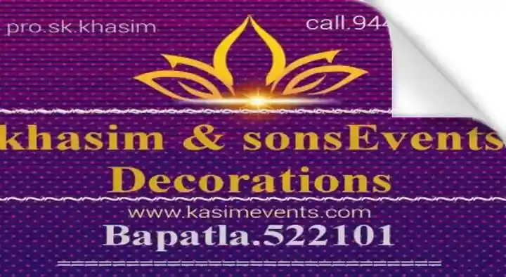 Corporate Event Planners in Bapatla  : Khasim and Sons Events Decorations in Radham Road