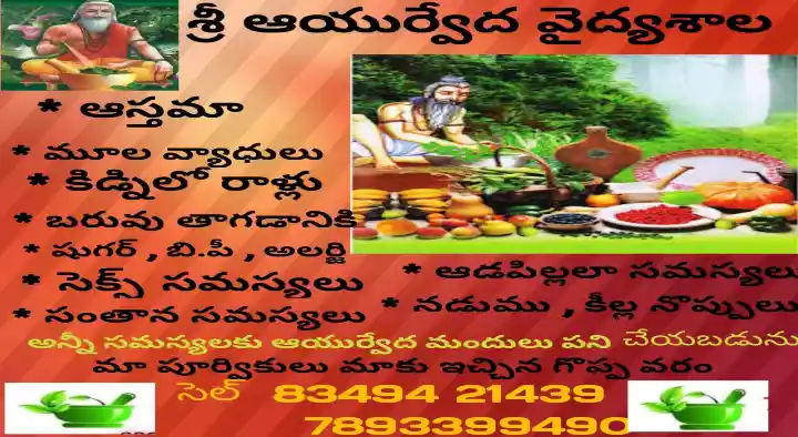 ayurveda products in bhadradri_kothagudem : Sri Ayurveda Vaidyasala in Bus Stand Centre