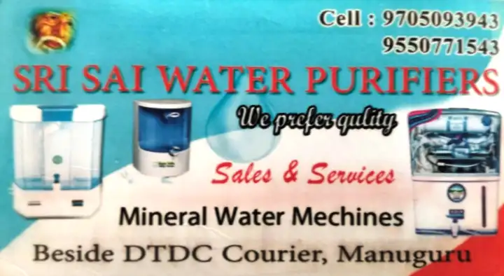 Sri Sai Water Purifiers in Manuguru, Khammam