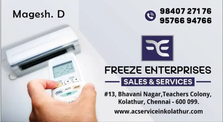 freeze enterprises sales and services kolathur in chennai,Kolathur In Visakhapatnam, Vizag