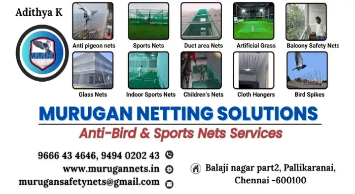 duct area safety net dealers in Chennai : Murugan Netting Solutions in Pallikaranai
