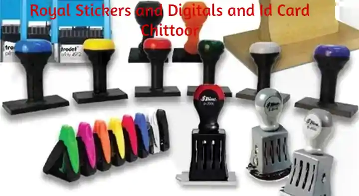 Stamps And Id Cards Manufacturers in Chittoor  : Royal Stickers and Digitals and Id Card in Greamspet