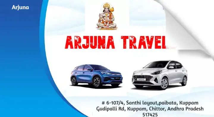Taxi Services in Chittoor  : Arjuna Travels in Kuppam
