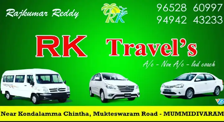 Taxi Services in East_Godavari  : RK Travels in Mummidivaram