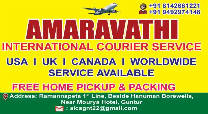 Amaravathi International Courier Service in Ramannapeta, Guntur