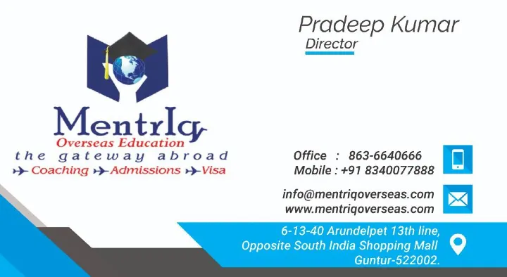 MentrIq Overseas Education in Arundelpet, Guntur