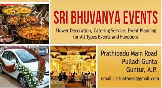 Event Equipment Suppliers in Guntur  : Sri Bhuvanya Events in Pulladigunta
