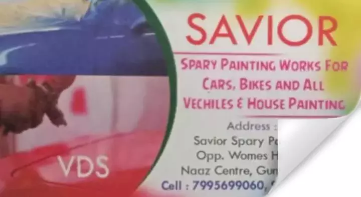 Spray Painting Works For Vehicles in Guntur  : Savior Spray Painting in Naaz Centre