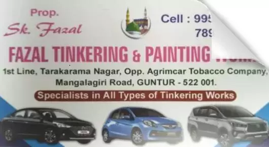 Tinkering Works in Guntur  : Fazal Tinkering And Painting Works in Mangalagiri Road