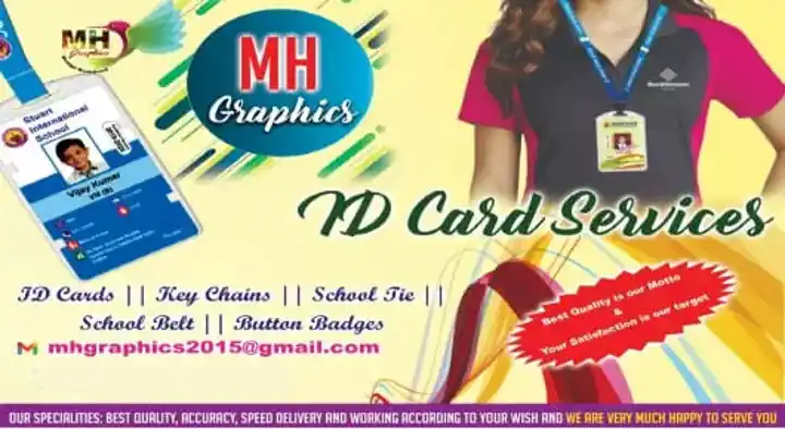 Id Cards And Visiting Card Printers in Guntur  : MH Graphic in KVP Colony