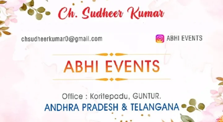 Stage Decorators in Guntur  : Abhi Events in Koritepadu