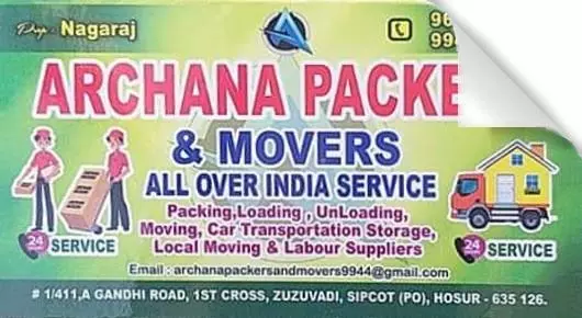 archana packers and movers zuzuvadi in hosur,Zuzuvadi In Visakhapatnam, Vizag