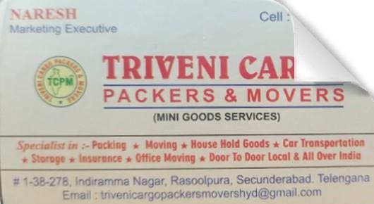 triveni cargo packers and movers secunderabad in hyderabad,Secunderabad In Visakhapatnam, Vizag