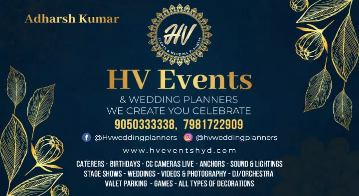 Event Management Companies in Hyderabad  : HV Events and Wedding Planners in Secunderabad