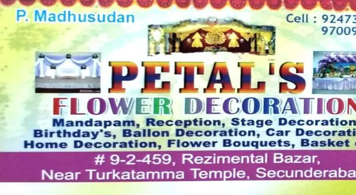 Event Planners in Secunderabad  : Petals Flower Decoration in Hyderabad