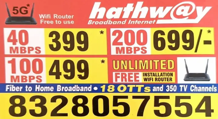 Hathway Broadband Internet in Boduppal, Hyderabad