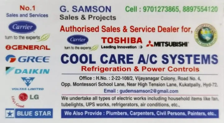 Cool Care AC Systems in Kukatpally