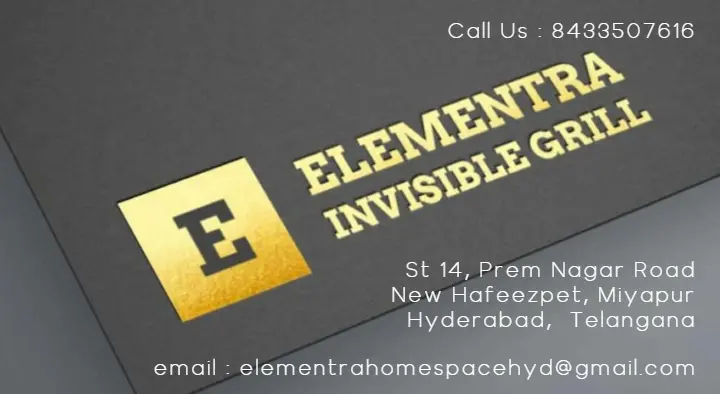 Elementra Home Space Invisible Grill in Miyapur, Hyderabad