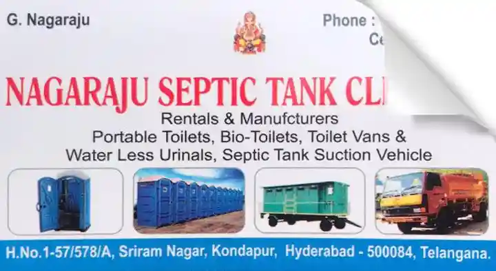 Septic Tank Cleaners in Hyderabad  : Nagaraju Septic Tank Cleaners in Kondapur