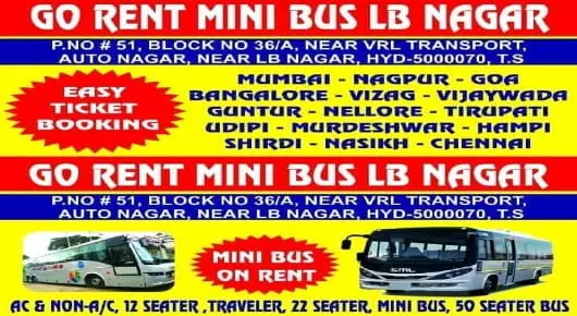 Go Rent Mini Bus LB Nagar in Autonagar, Hyderabad