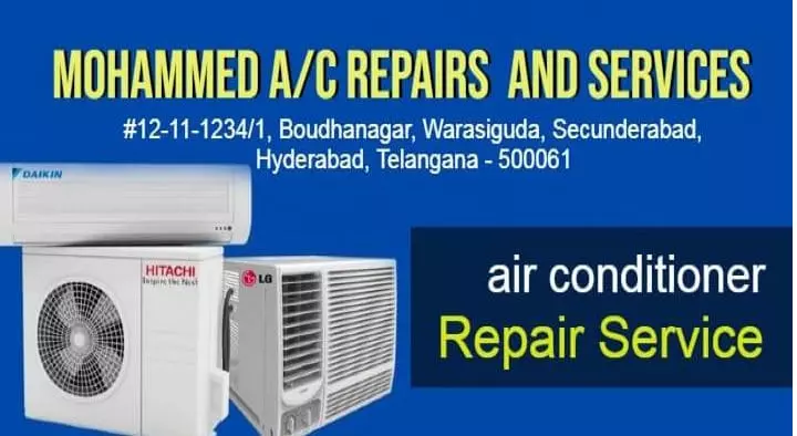 Lg Ac Repair And Service in Hyderabad  : Mohammed AC Repair and Services in Warasiguda