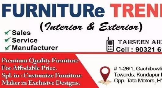 Customized Office Furniture Dealers in Hyderabad  : Furniture Trendz in Gachibowli