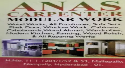 Tinkering And Painting Works in Hyderabad  : Anas Carpenter Modular Work in Mallepally 