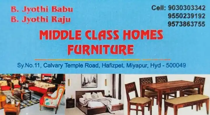 Middle Class Homes Furniture in Miyapur