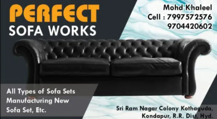 Sofa Repair Works in Hyderabad  : Perfect sofa works in Kondapur