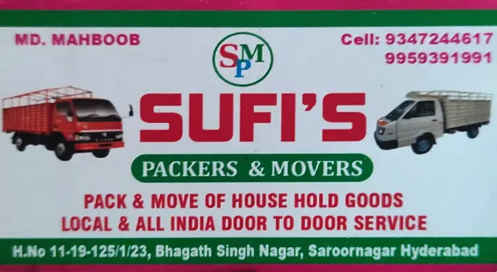 loading and unloading services in Hyderabad : Sufis Packers and Movers in Saroornagar