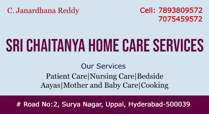 patient care service in Hyderabad : Sri Chaitanya Home Care Services in Uppal