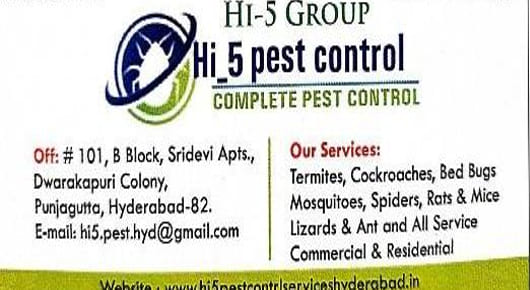 Residential Pest Control Service in Hyderabad  : Hi 5 Pest Control in Panjagutta