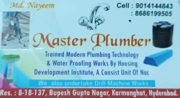 Pipes And Pipe Fittings in Hyderabad  : Master Plumber in Karmanghat