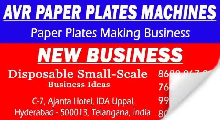 Paper Plates in Hyderabad  : AVR Paper Plates Machines in IDA Uppal