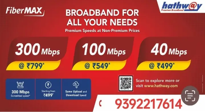 Hathway Broadband in Begumpet, Hyderabad