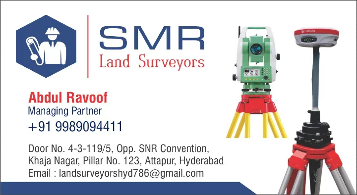 SMR Land Surveyors in Attapur, Hyderabad