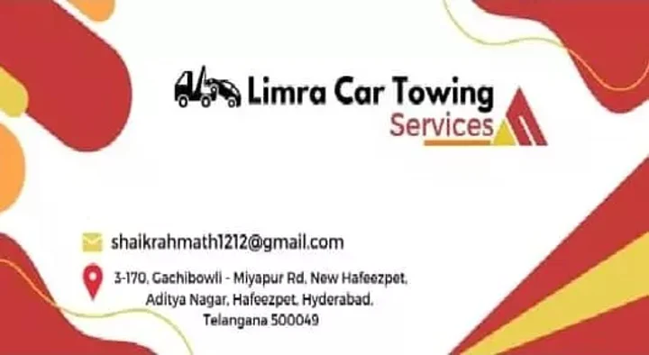 Breakdown Vehicle Recovery Service in Hyderabad  : Limra Car Towing Services in Hafeezpet