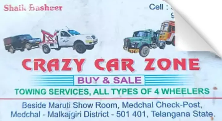 Bike And Cars Second Sellers in Hyderabad  : Crazy Car Zone in Medchal
