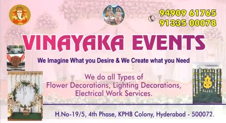 Wedding Stage Decorators in Hyderabad  : Vinayaka Events in Kphb Colony