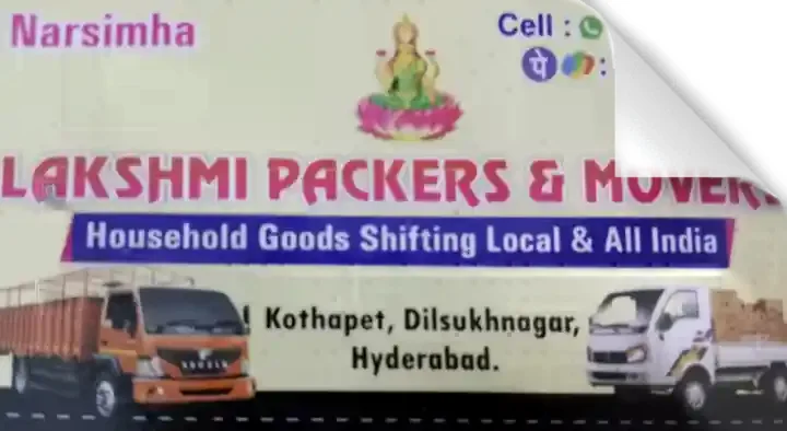 Lakshmi Packers and Movers in Dilsukhnagar, Hyderabad