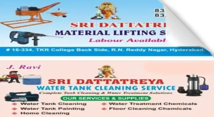 Mechanised Water Tank Cleaning in Hyderabad  : Sri Dattatreya Water Tank Cleaning Service in RN Reddy Nagar