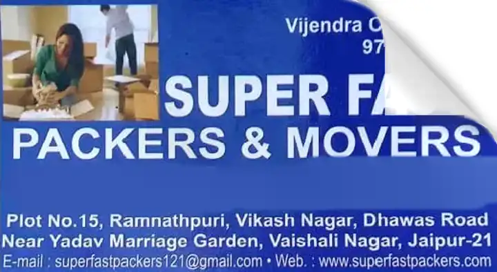 Packers And Movers in Jaipur  : Super fast Packers And Movers in Vaishali Nagar