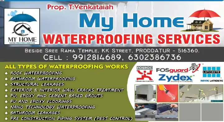 My Home Waterproofing Services in Proddatur, Kadapa